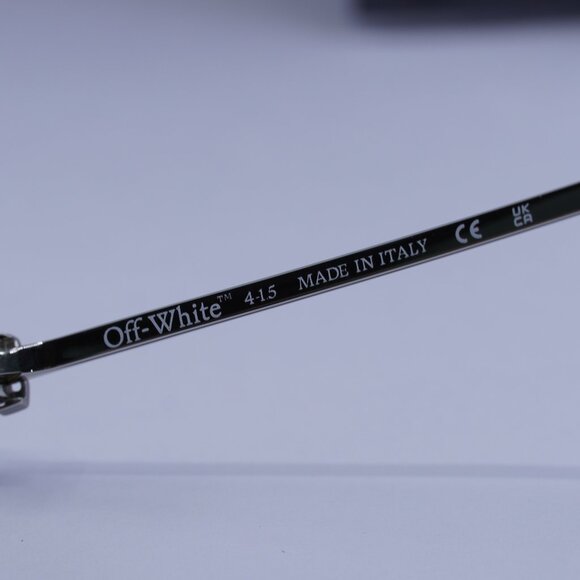 Off-White OERI14J LOA 7245 Geometric Sunglasses – Silver/Blue main image 9